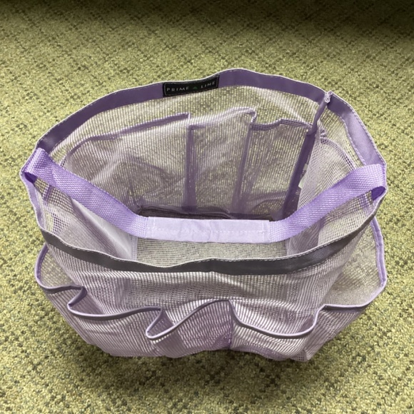 Prime Line Purple Mesh Bath Shower Caddy with Handle - Picture 6 of 11
